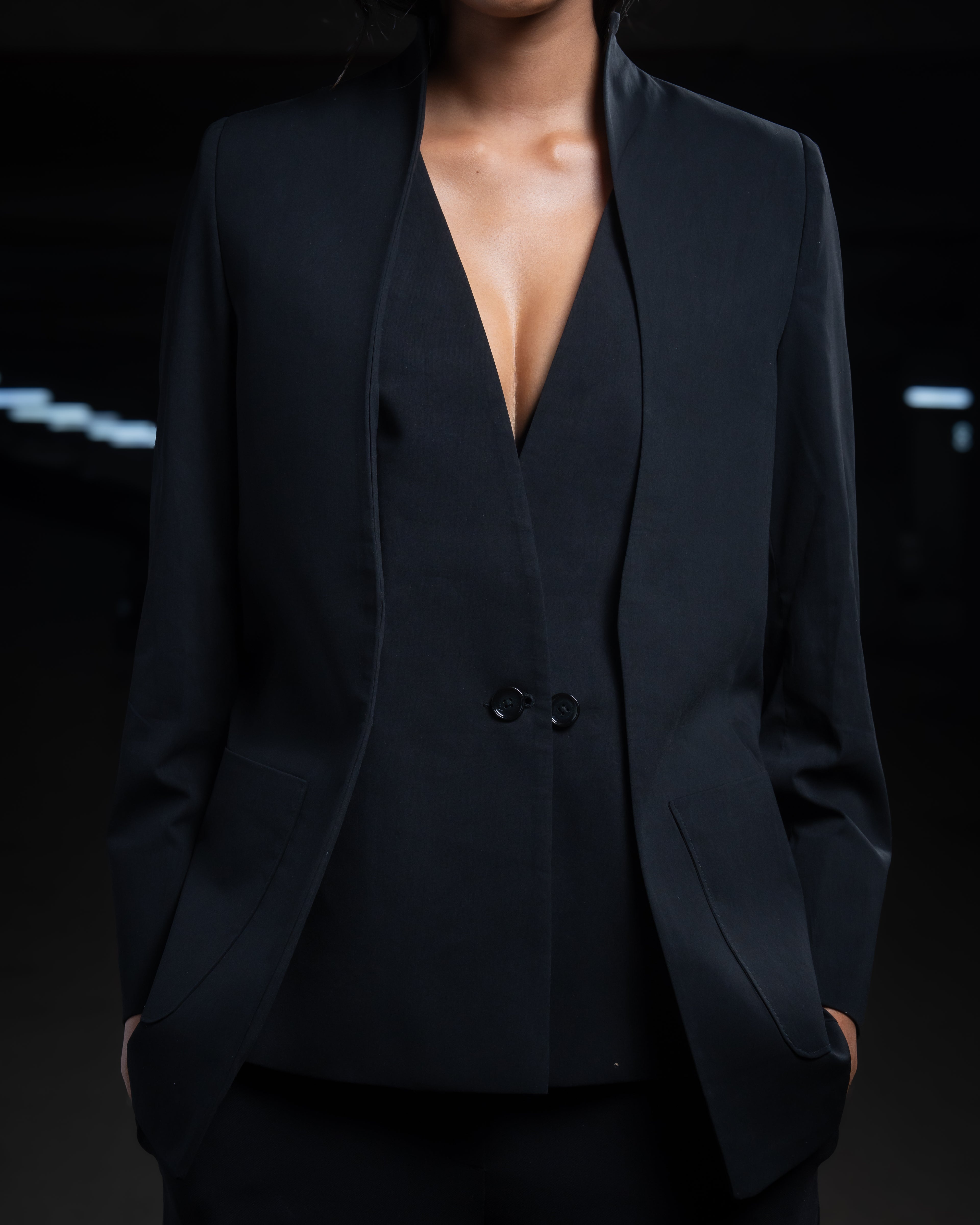 Structured Black Blazer