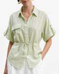 Mint green Linen shirt